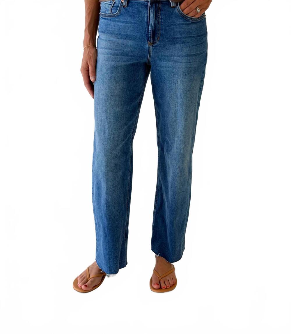 NEW DEAR JOHN DENIM women's holly straight leg jeans in medieval